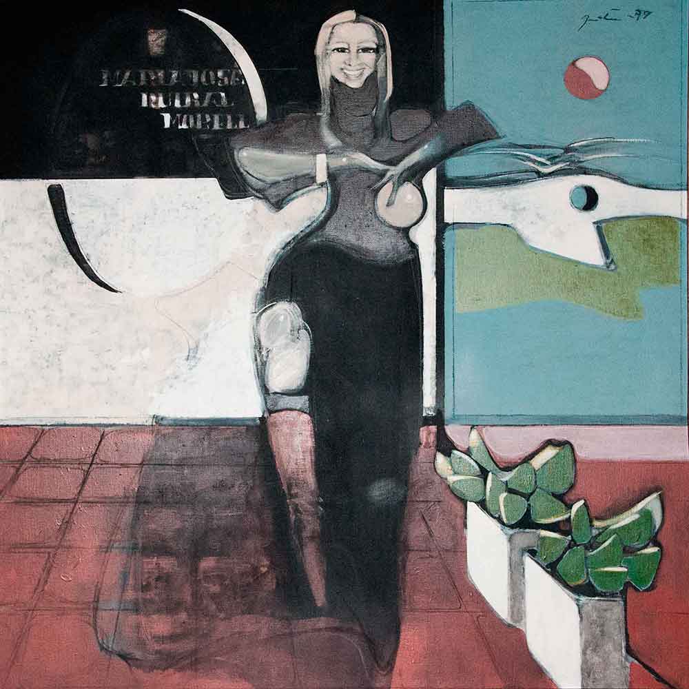 Ritratto di Maria Josè Ruibal | acrilico su tela
